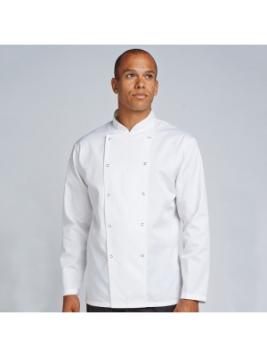 Plain jacket Chef's kit jacket with press stud AFD 200 GSM